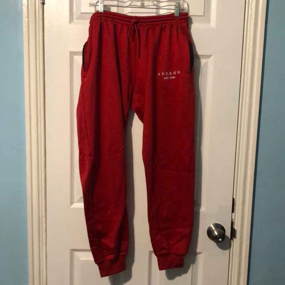 Men’s Red Jogger Pants